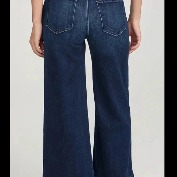 LE JEAN jude wide leg trouser ankle denim size 28 33 inseam - Picture 3 of 8